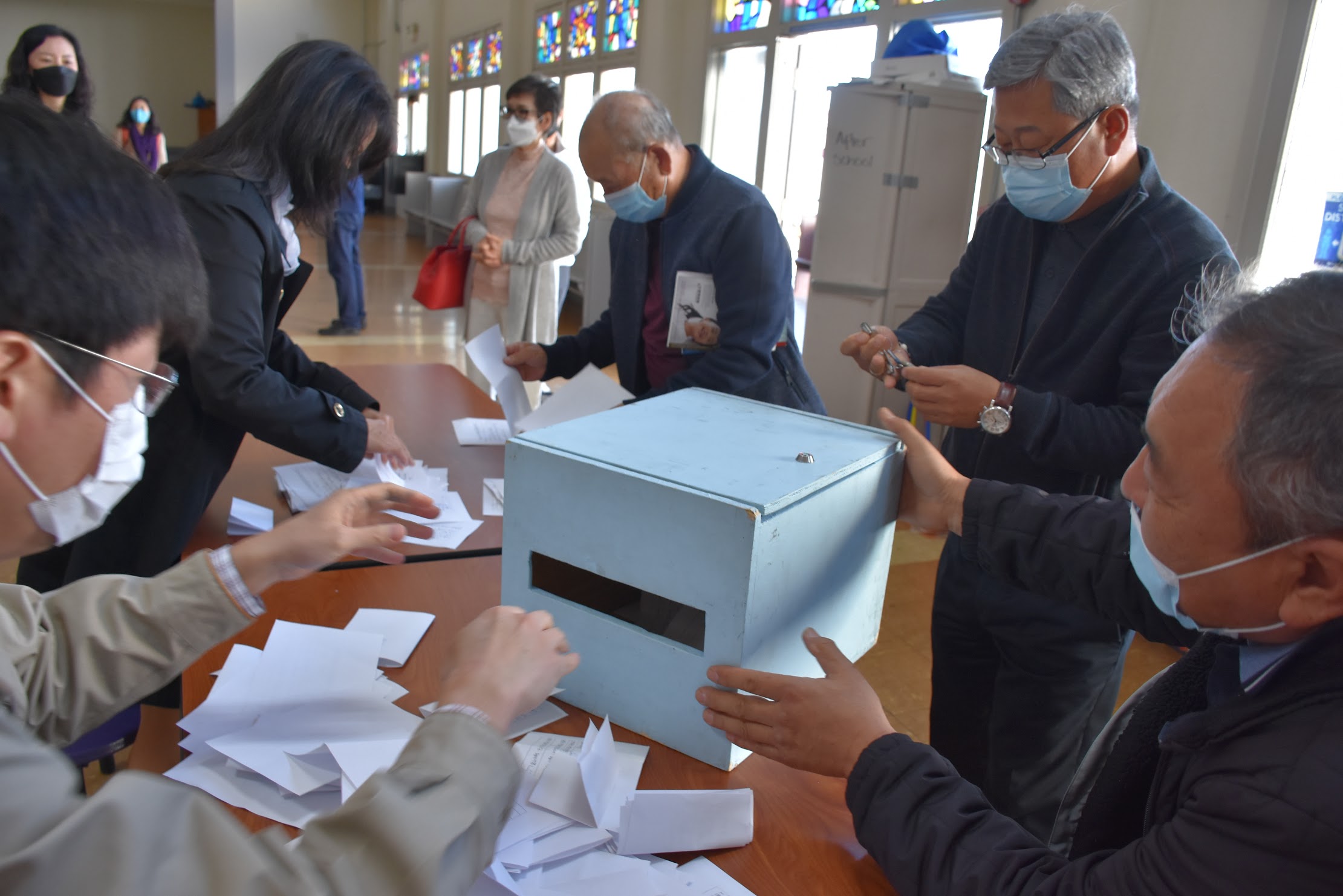 공정관리 위원회 성당이전 찬반 투표 & 개표