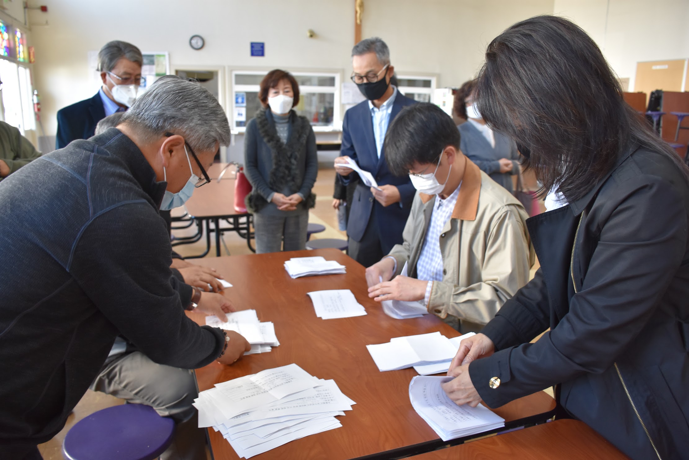 공정관리 위원회 성당이전 찬반 투표 & 개표
